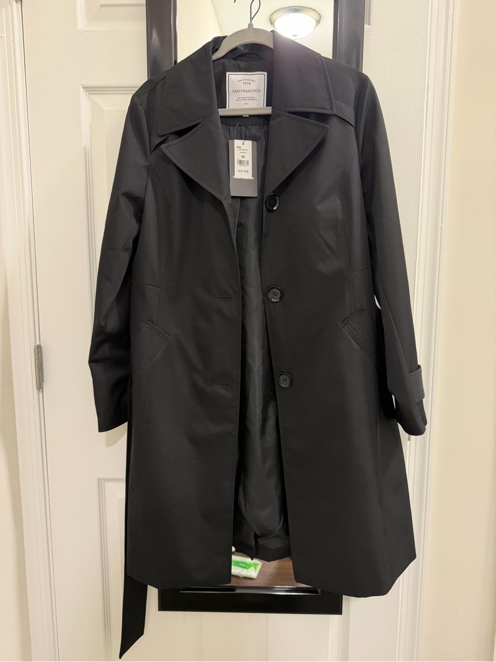 Black Trench Coat by San Francisco